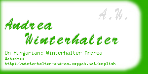 andrea winterhalter business card